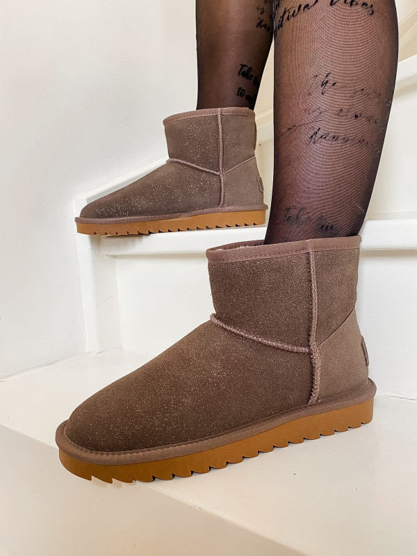 Colors Of California - Bottines fourrées HC.YW001 Glitter Taupe