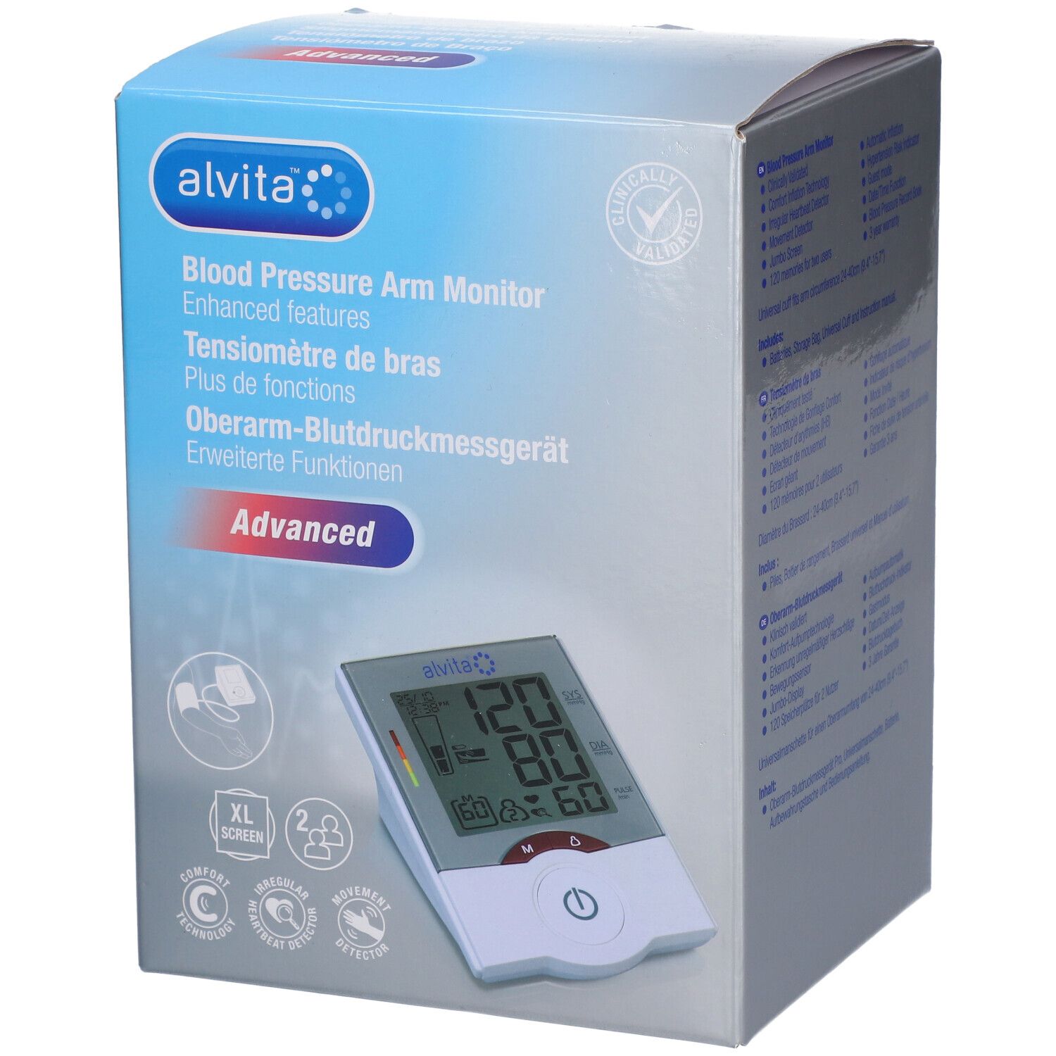 alvita® Oberarm-Blutdruckmessgerät