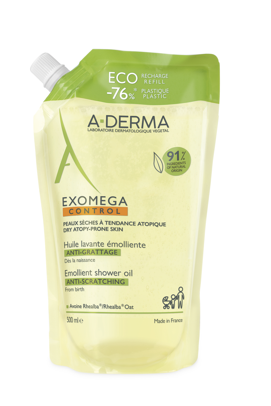 A-Derma Exomega Control Shower Oil refill 500 ml