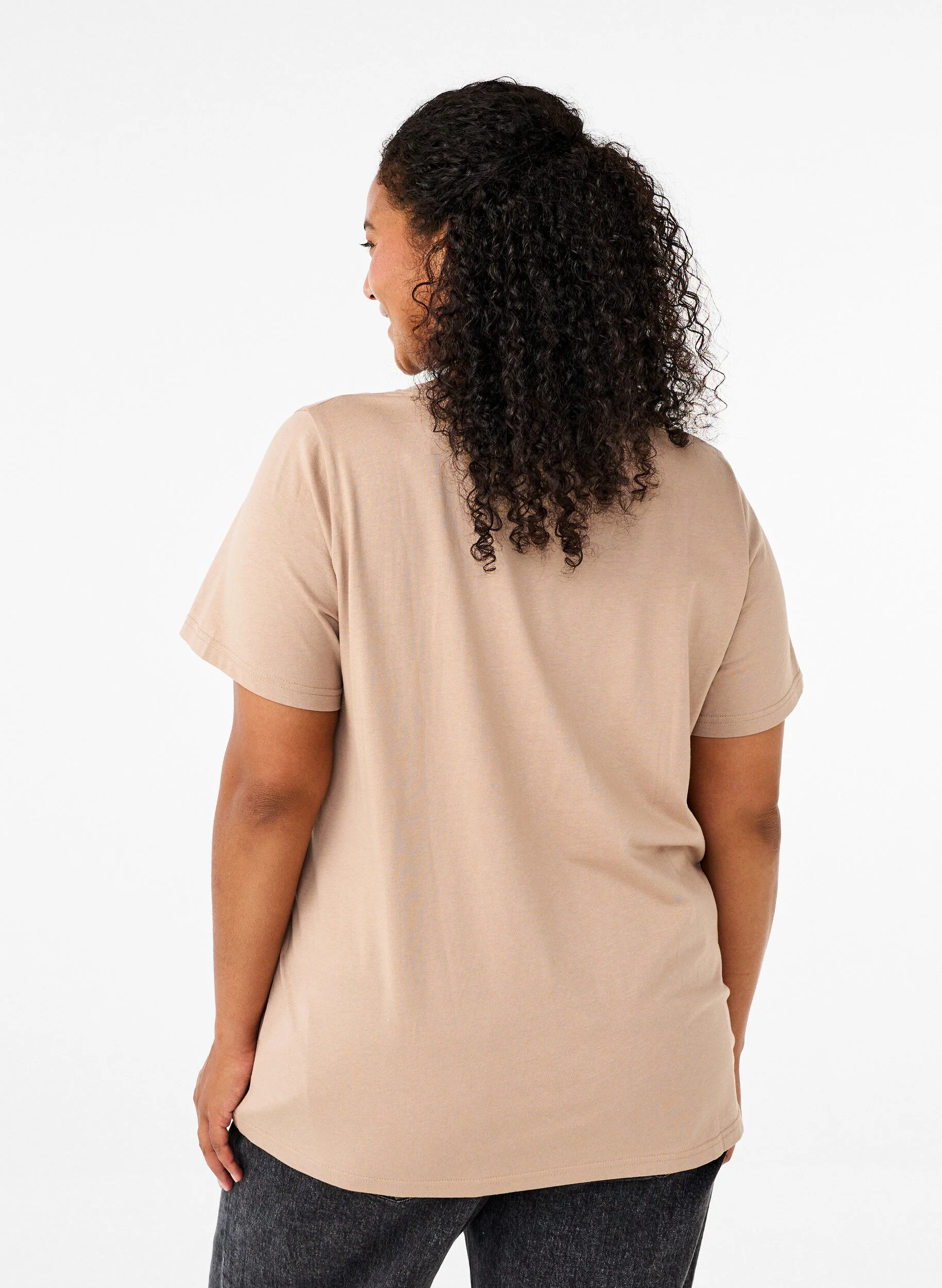 Bomulds t-shirt med print