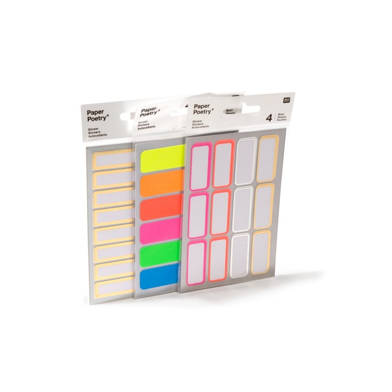 Etiketten Aufkleber Paper Poetry Office Sticker