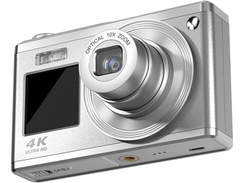 Agfa Fotokamera Realishot DC9200 Grau Leistungsstarke und vielseitige Kompaktkamera mit 10-fachem optischem Zoom