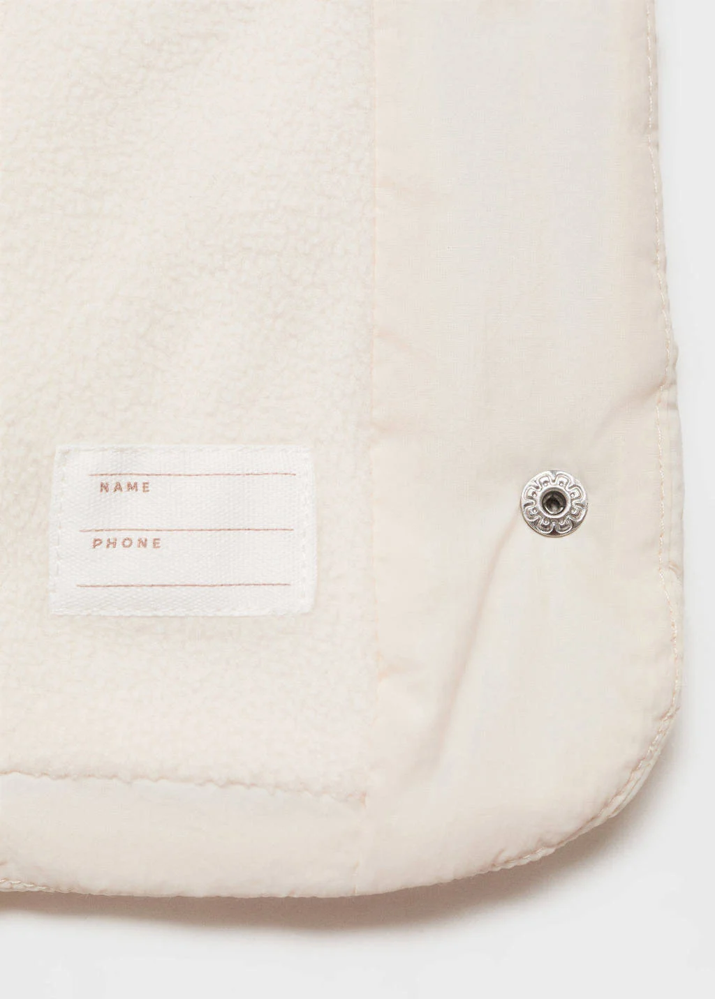 Mango Kids gewatteerde jas beige