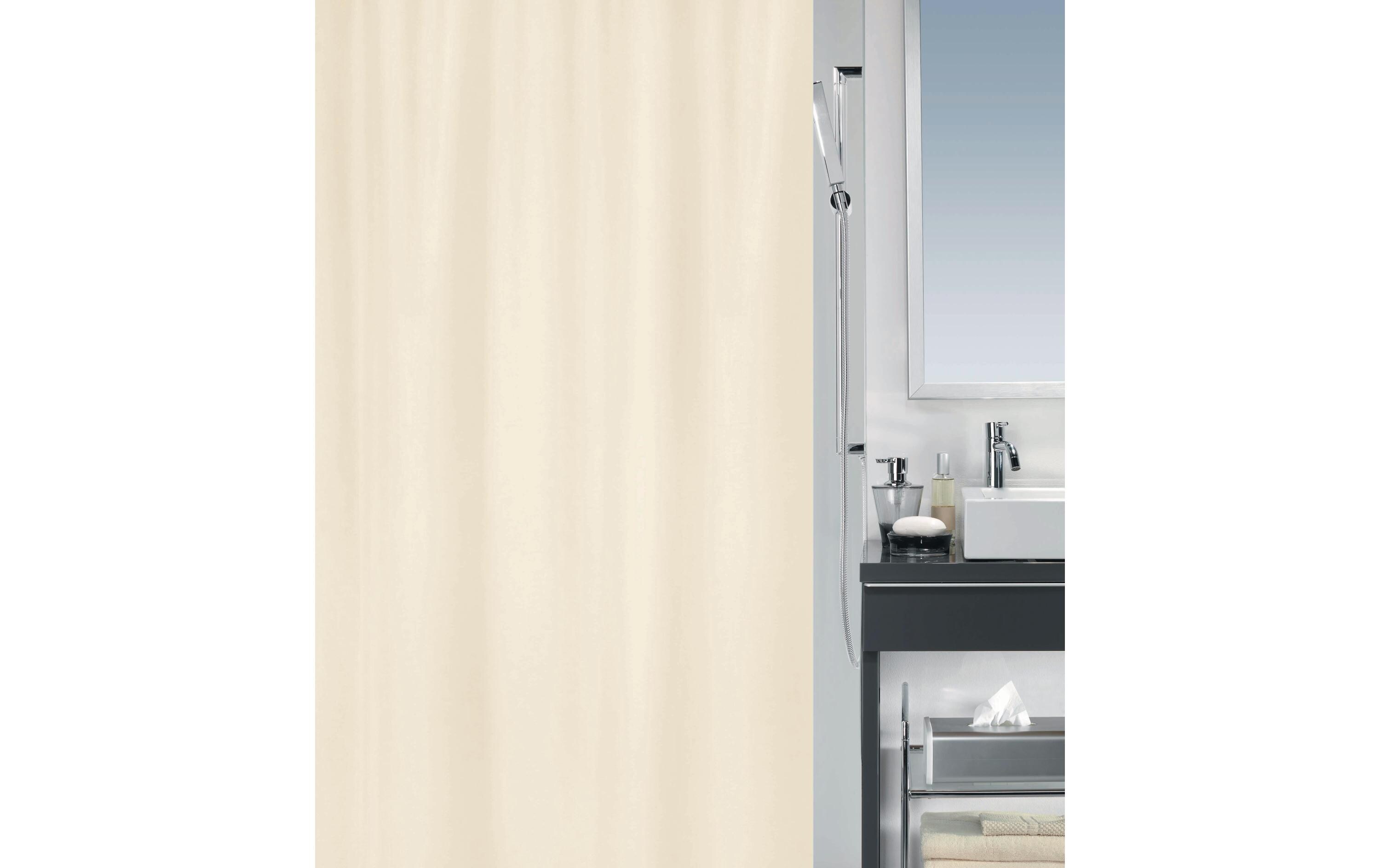 Duschvorhang Primo 180 x 200 cm ChampagnerBadevorhang aus Polyester