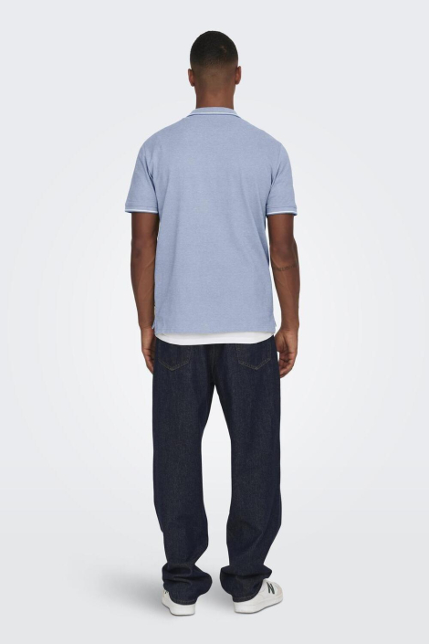 Only & Sons blauwe heren polo