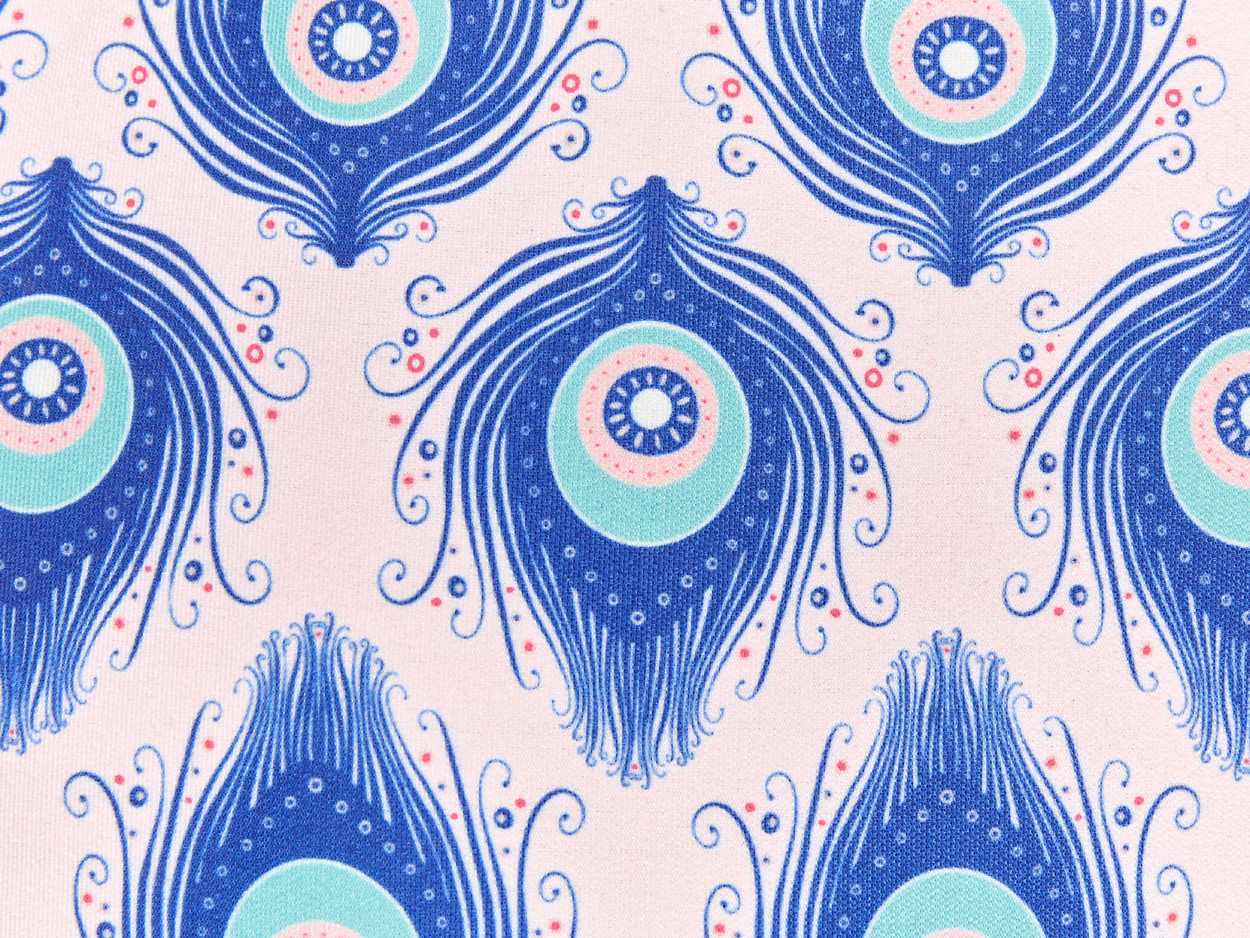 Set van 2 tuinkussens CERIANA dierenprint 40 x 40 cm Blauw