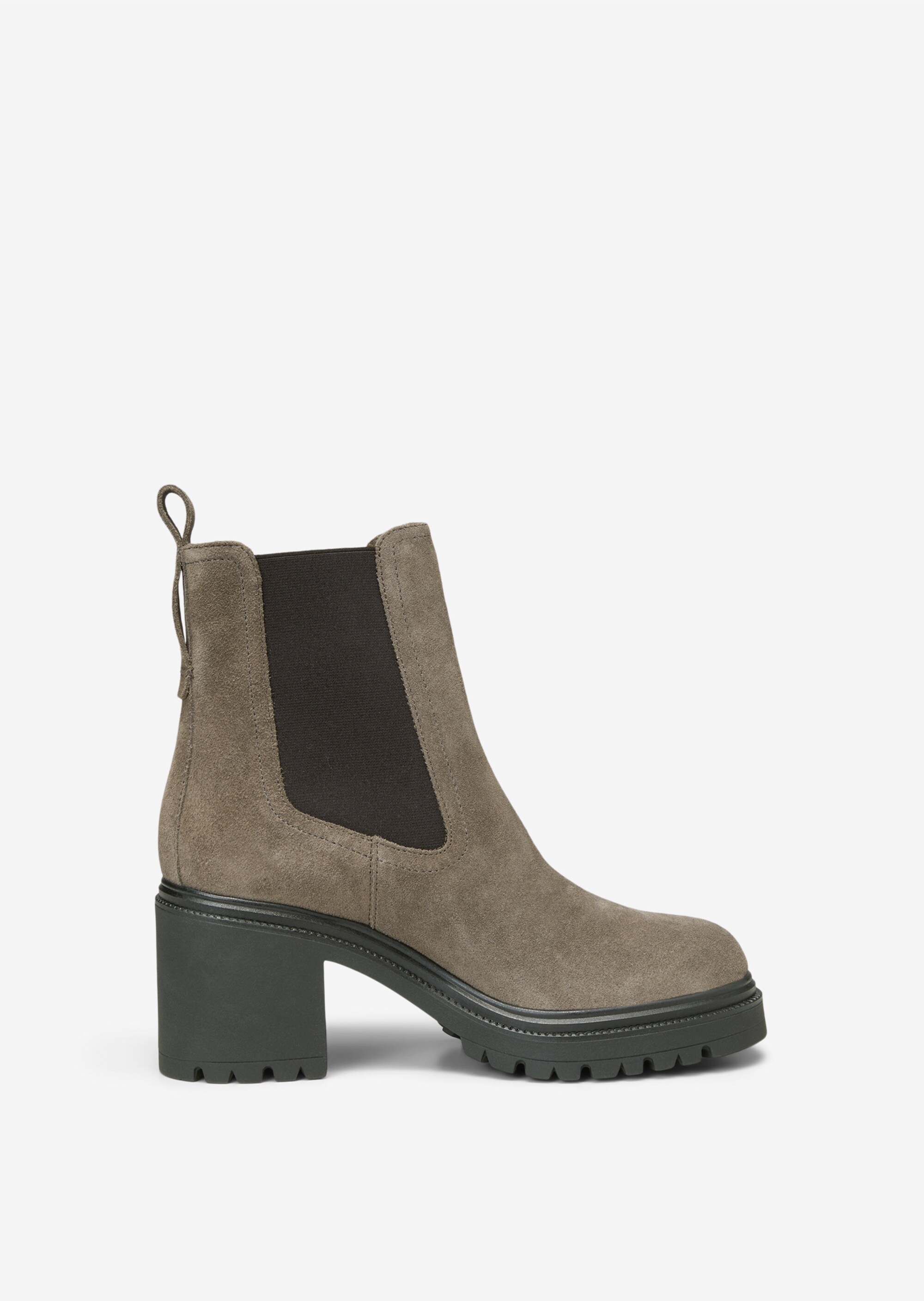 Chelsea-Boot aus Velours-Rindleder