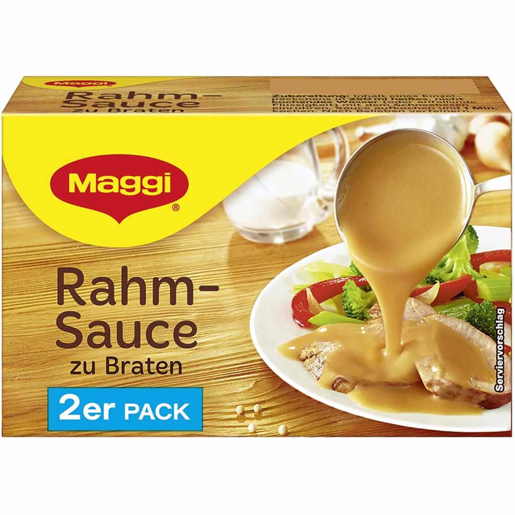 Maggi Rahm Sauce zu Braten 2er Pack = 500ml MHD:30.10.25