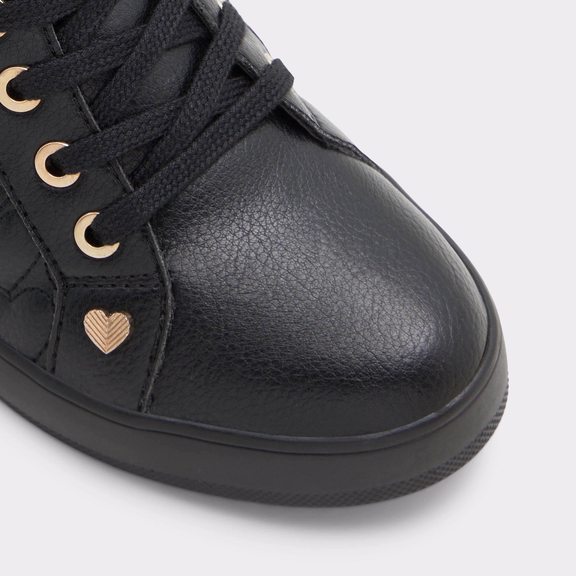 Ailannah Black Synthetic Quilted Women High top sneakers