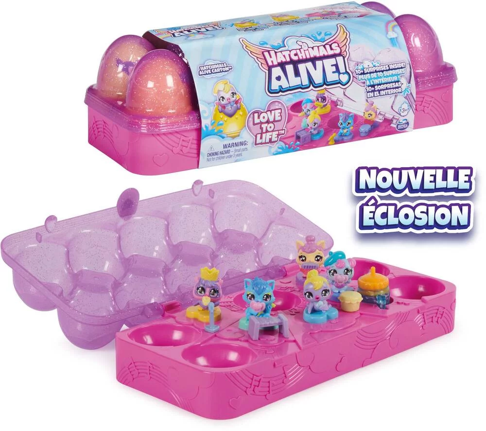 HATCHIMALS - BOITE 5 ŒUFS + ACCESSOIRES
