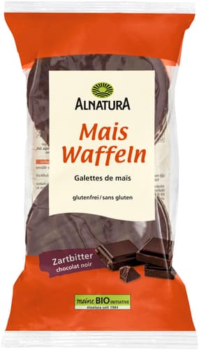 Alnatura Bio Maiswaffeln mit Zartbitterschokolade