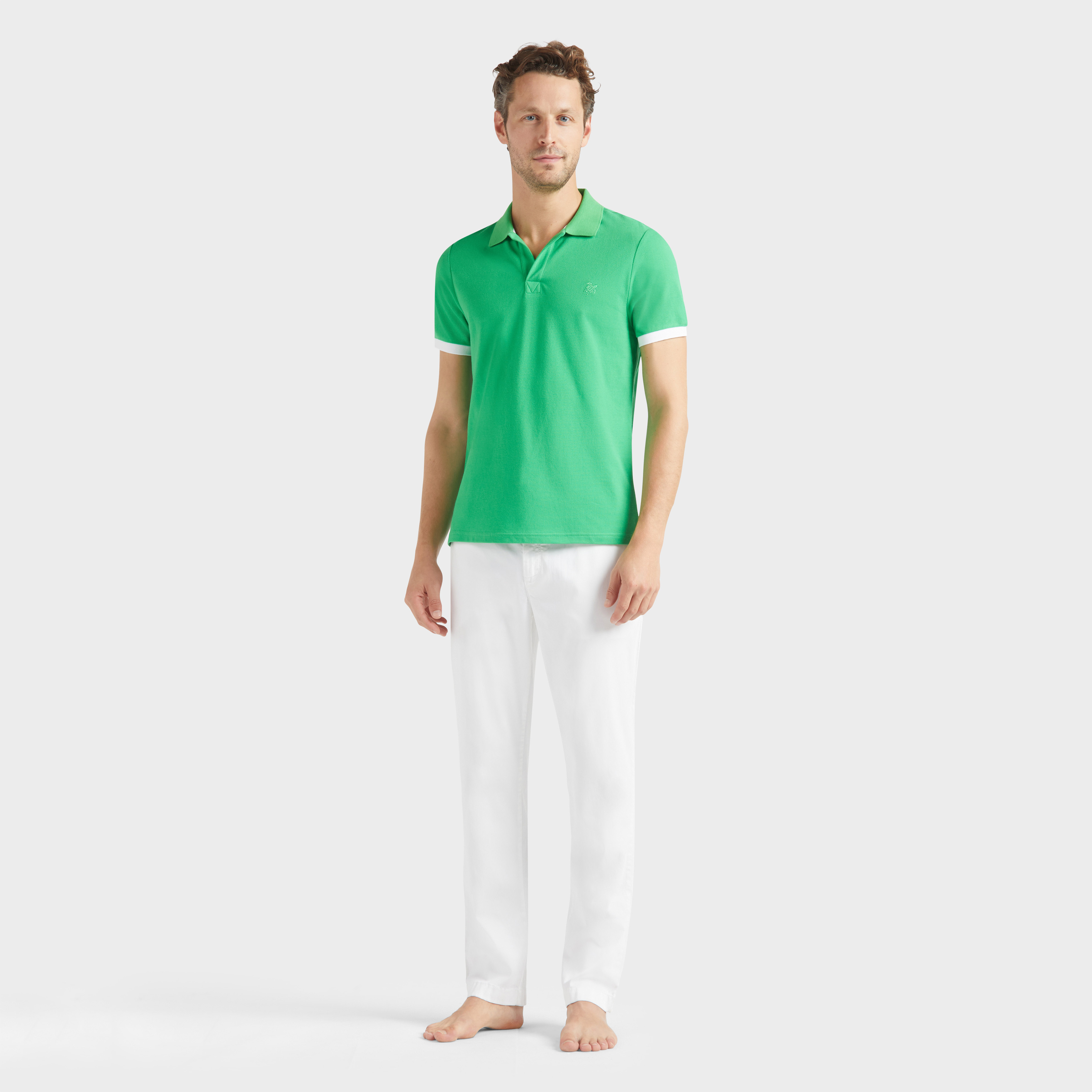 Polo en Piqué Coton Organique Homme Uni