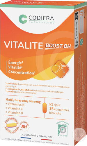 Codifra Vitalité Boost 8h 15 Comprimés