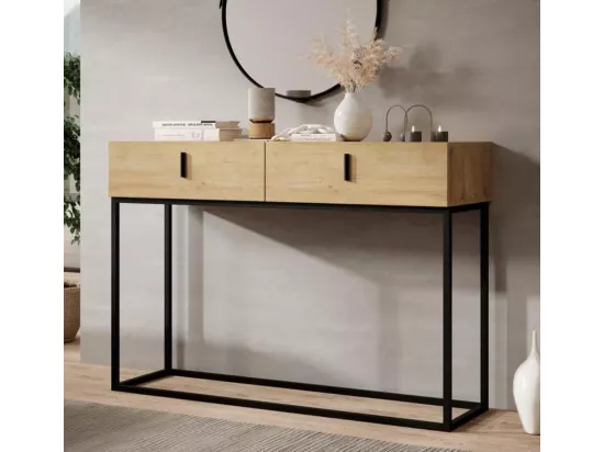 Meuble d'entrée pour Hall d'entrée Couloir en Safir avec 120x36,8x83,6cm Aron