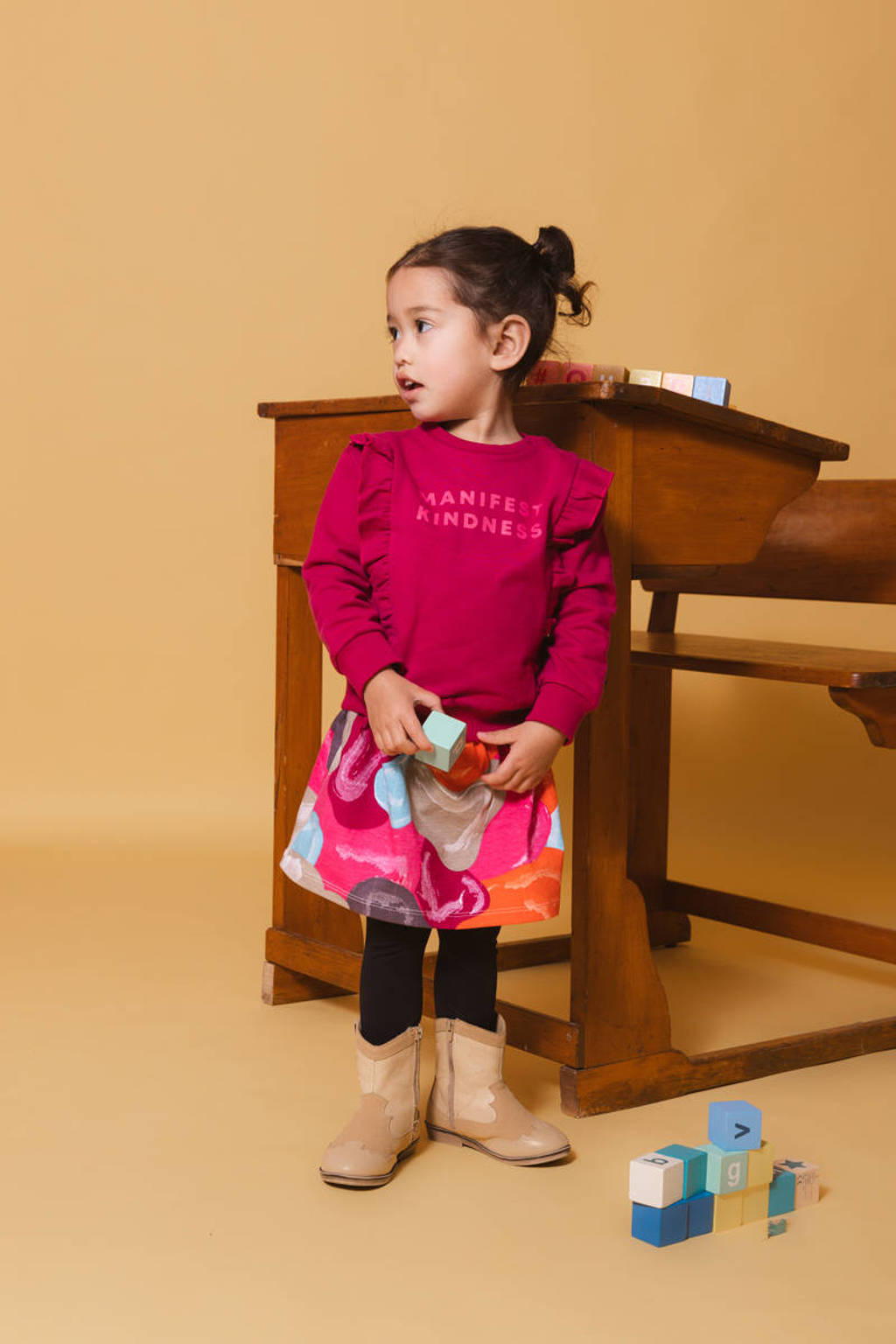 Quapi sweater MANDY donkerroze/roze