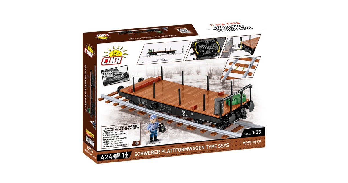 COBISchwerer Plattformwagen Type SSYS Constructiespeelgoed  (Schaal 1:35)