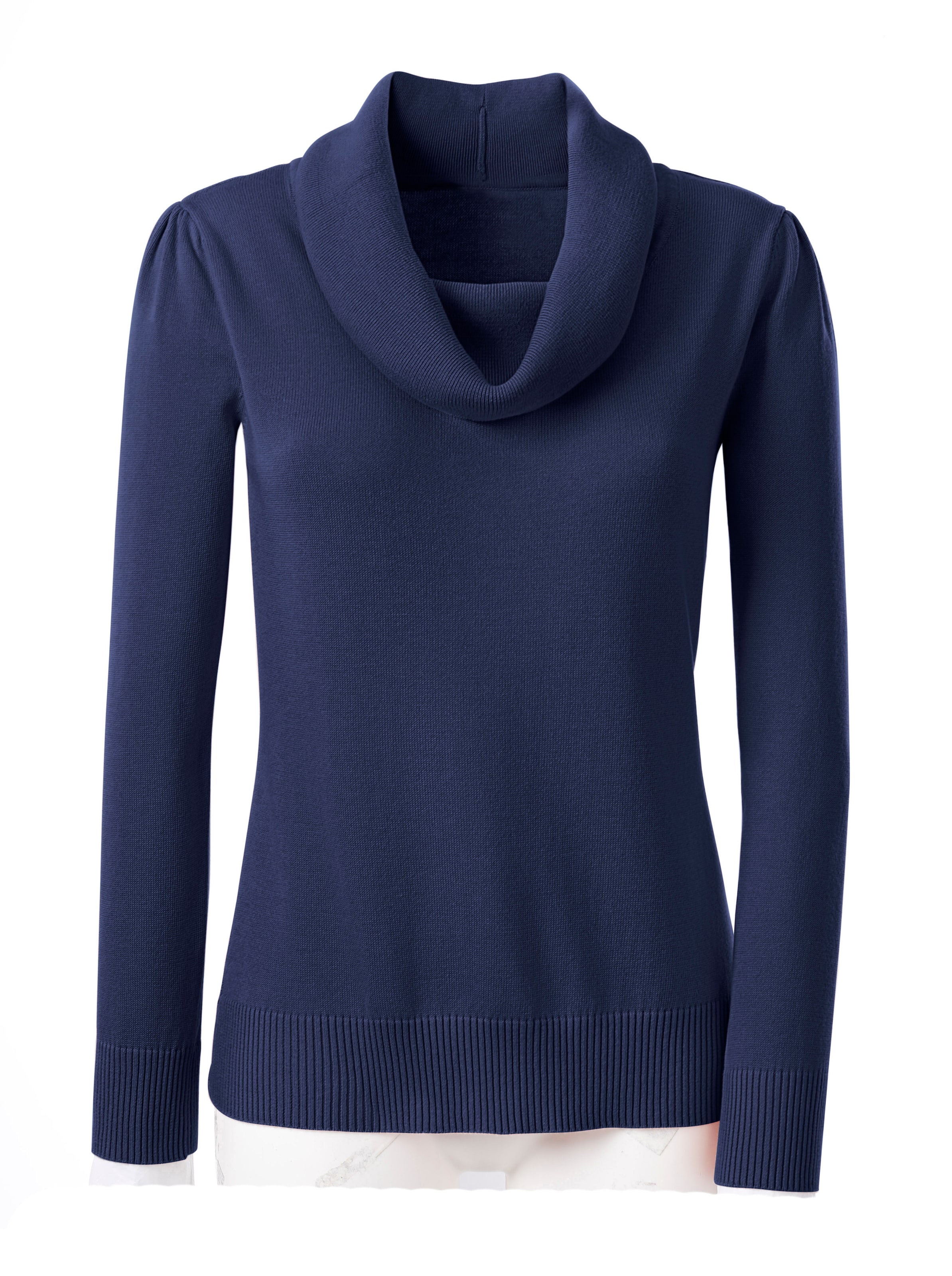 Wasserfallpullover in marine