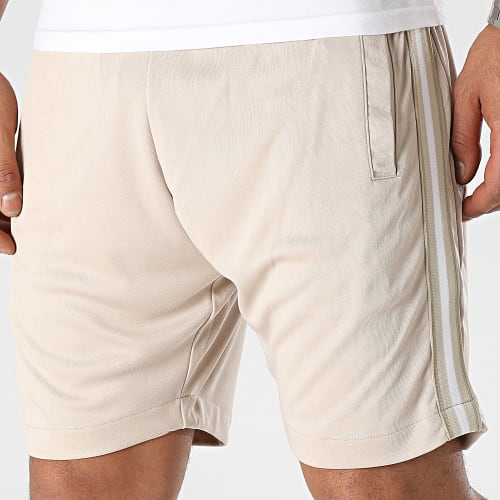 Short Jogging A Bandes Beige