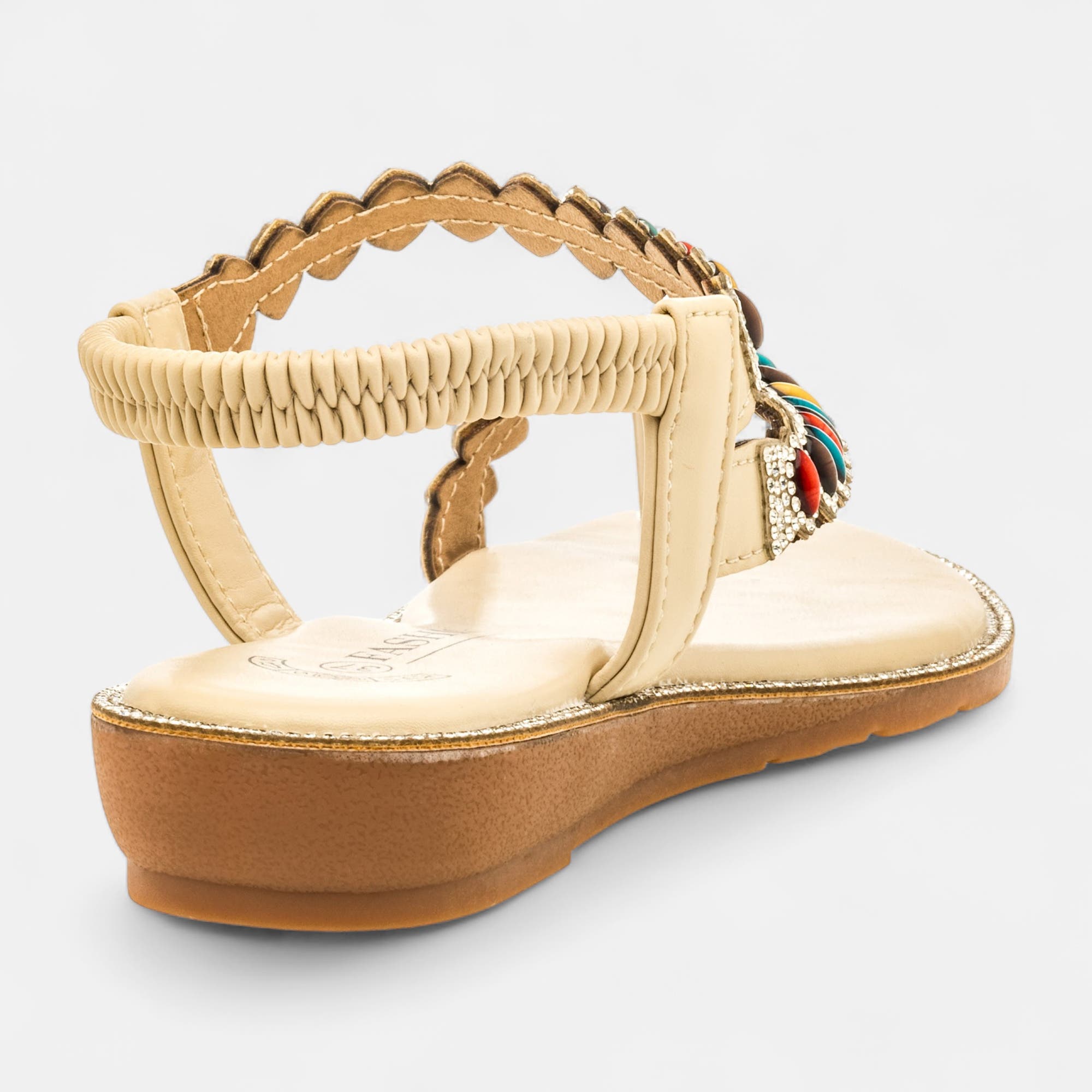 Nu-pieds Femme beige