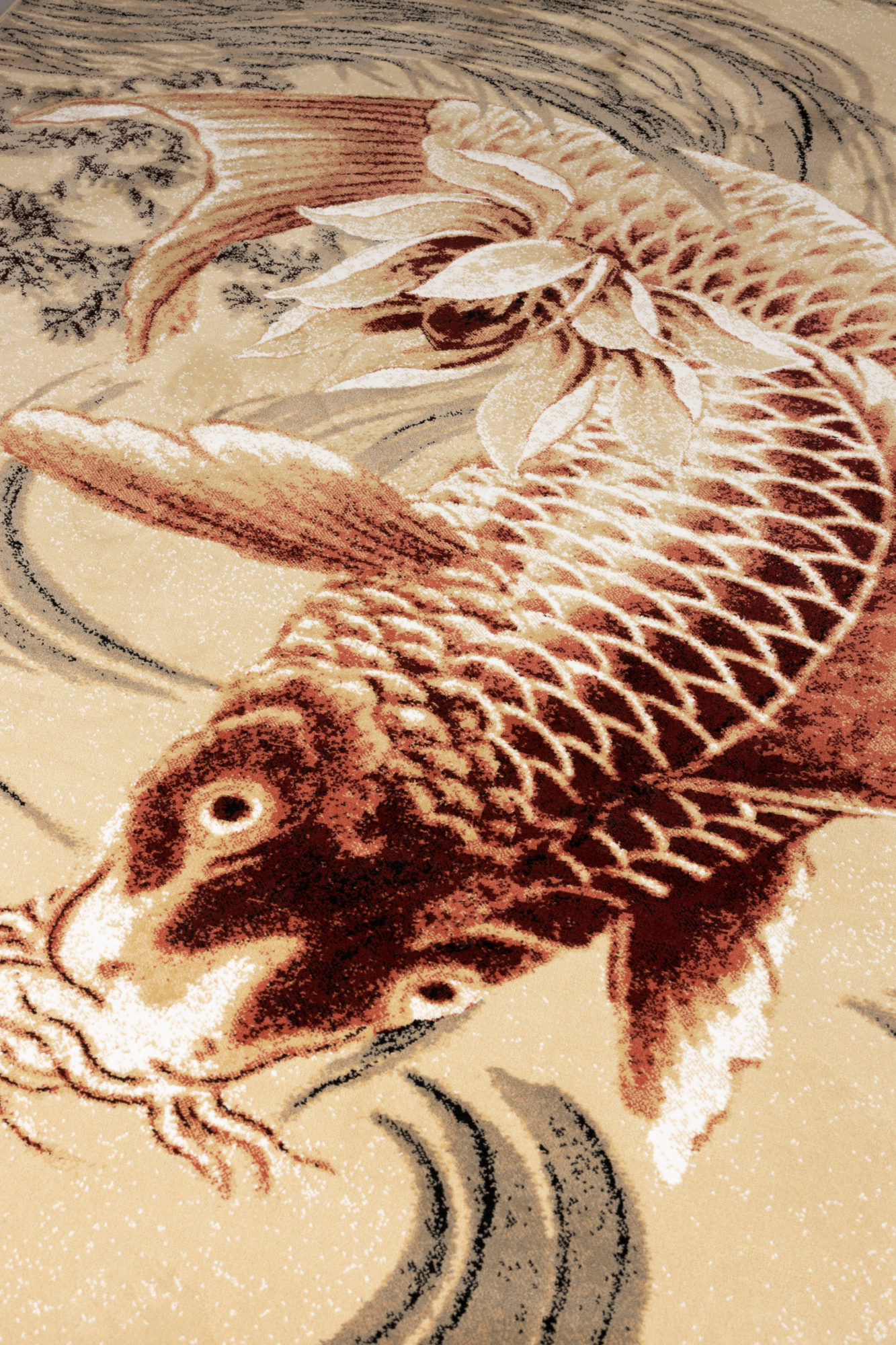 THE LEGEND OF KOI Vloerkleed 160X230 beige/oranje rood