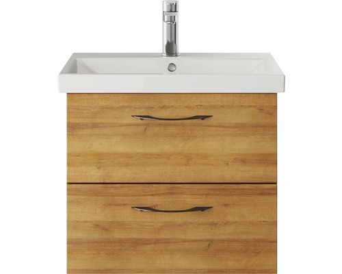 Pelipal Xpressline 4035 wastafelmeubel, BxHxD 56 x 48,2 x 43,5 cm, frontkleur: Riviera eiken, 4035.475601