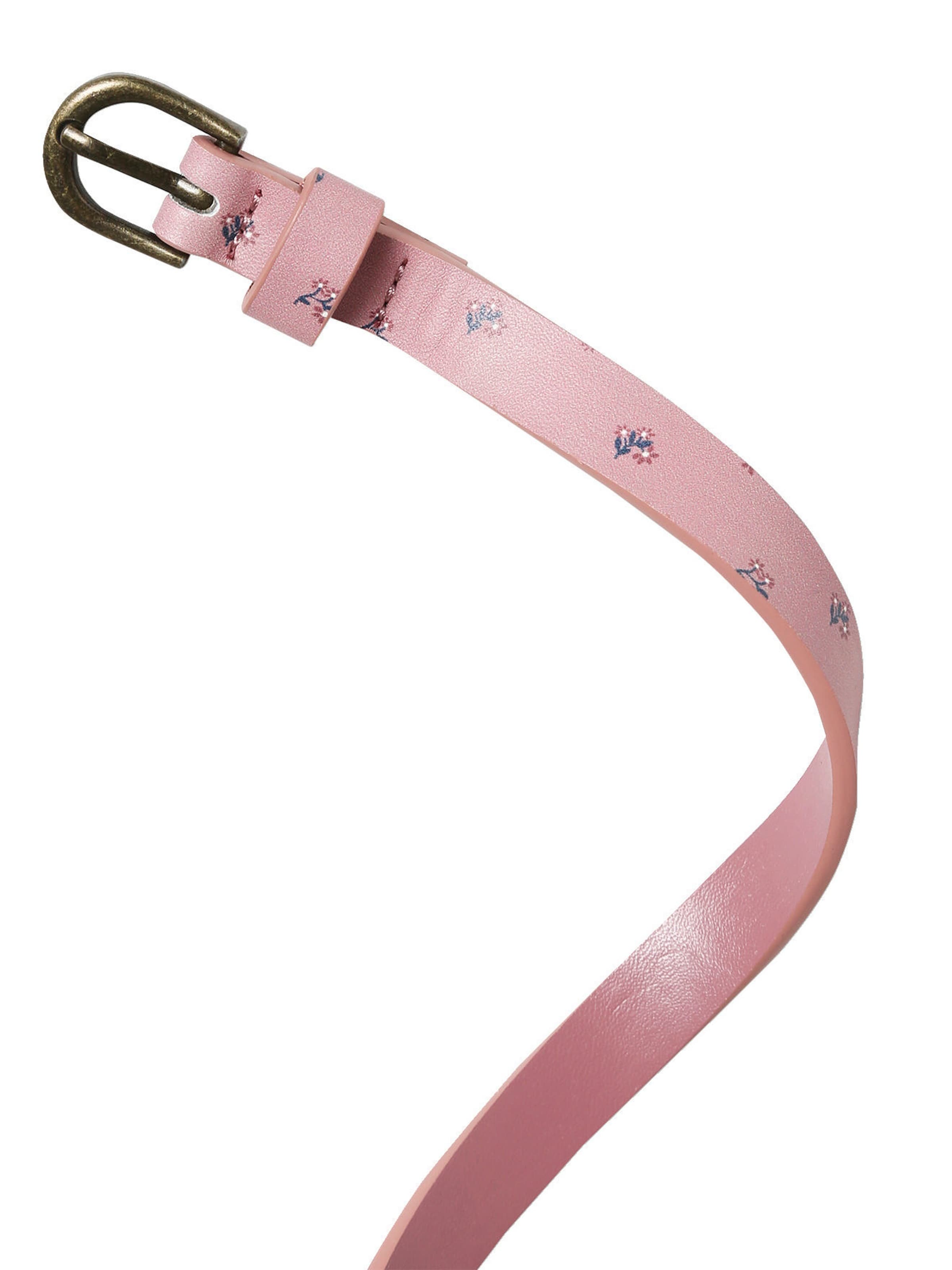 Vertbaudet 3er-Pack schmale Mädchen Gürtel aus Leder-Imitat rosa