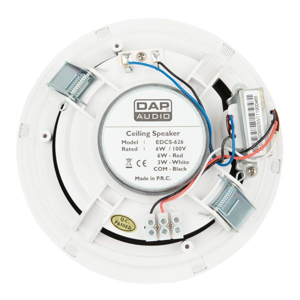 DAP EDCS-626 100 volt 6 inch inbouwluidspreker wit