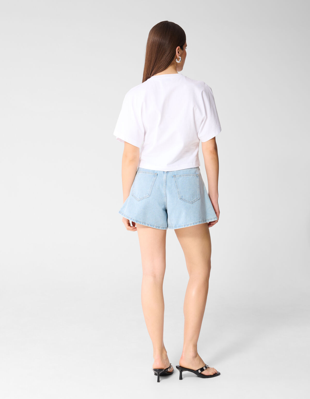 Big Sleeve T-shirt Wit By Monica