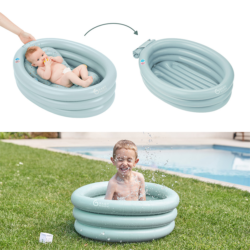 Baignoire gonflable évolutive Aquadots - Bleu