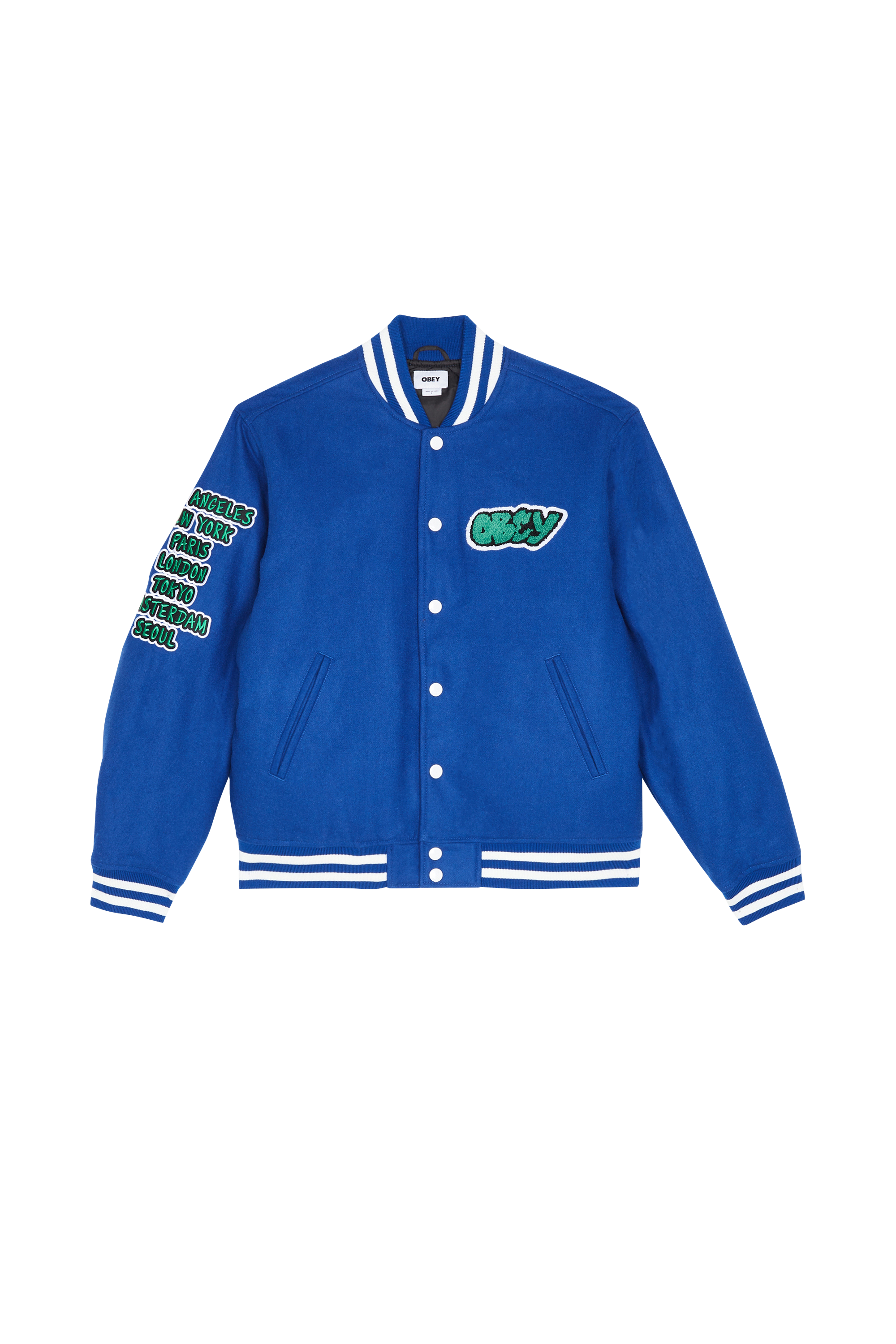 OBEY Veste BOU 121800552 RO CA VARSIT Bleu