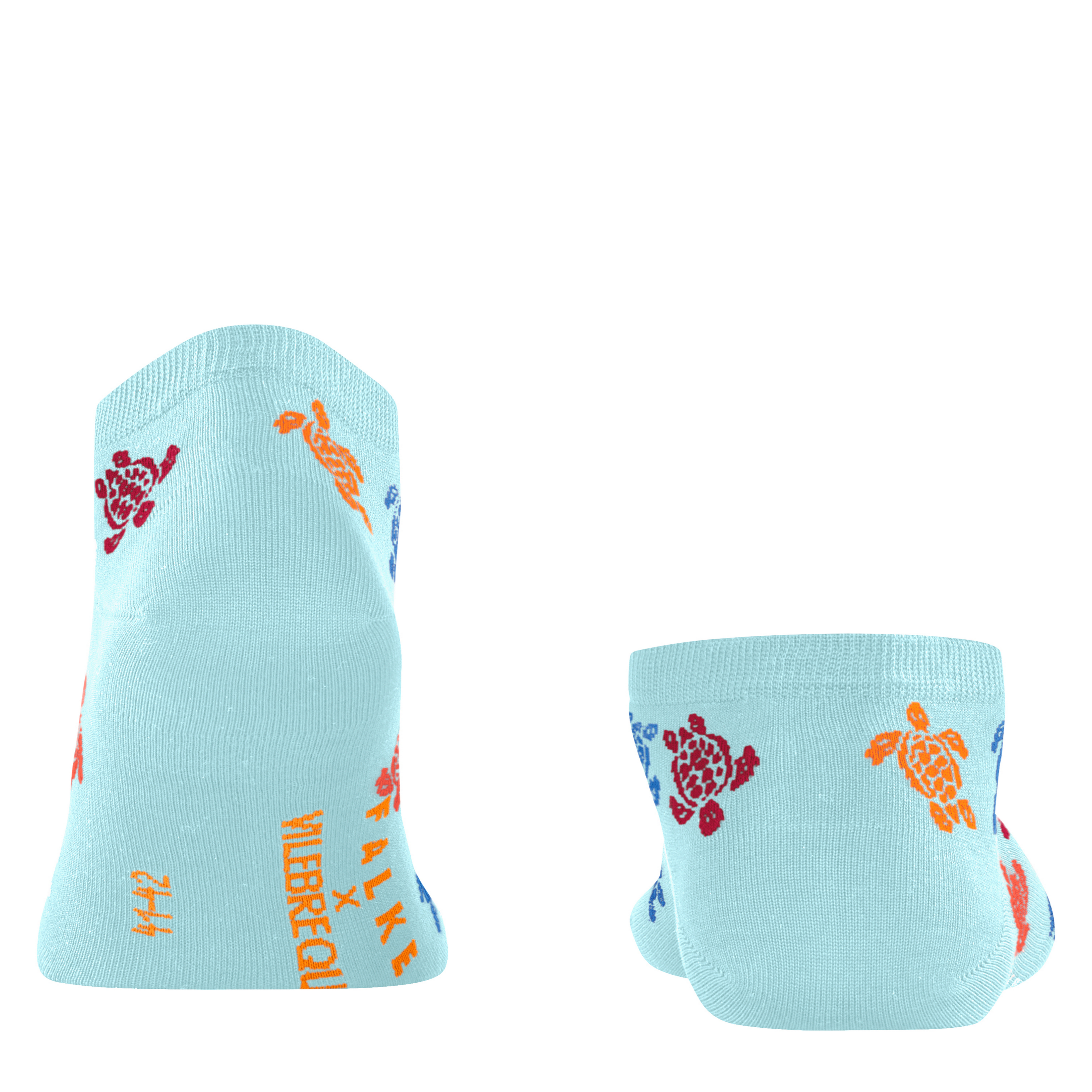 Chaussettes courtes homme Rondes des Tortues Multicolores | Vilebreauin