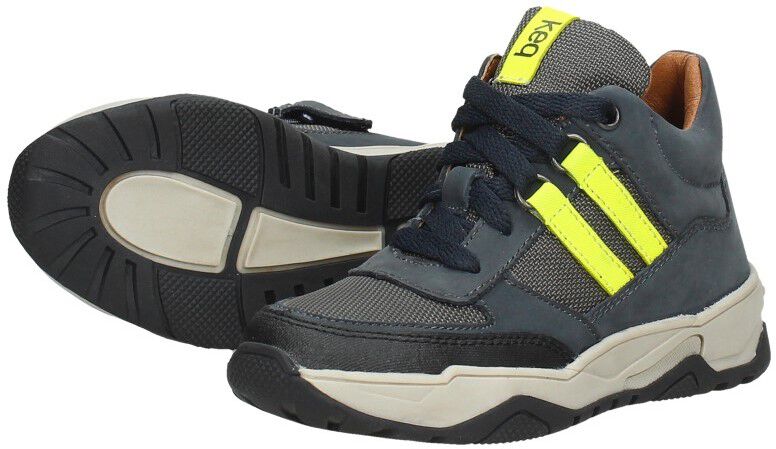 Keq Veterschoenen Hoog blauw