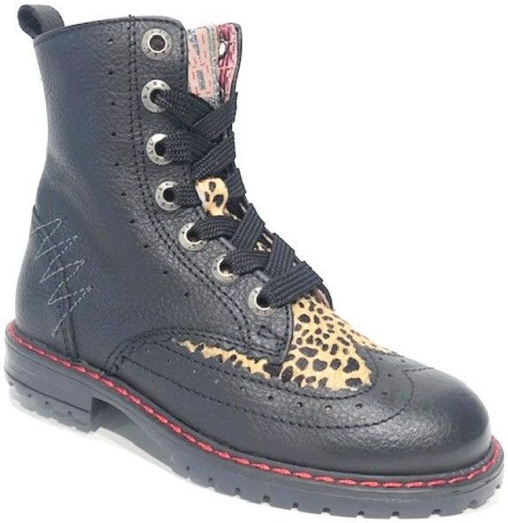 Red Rag - 12088 - Veterboot - Zwart - Leer