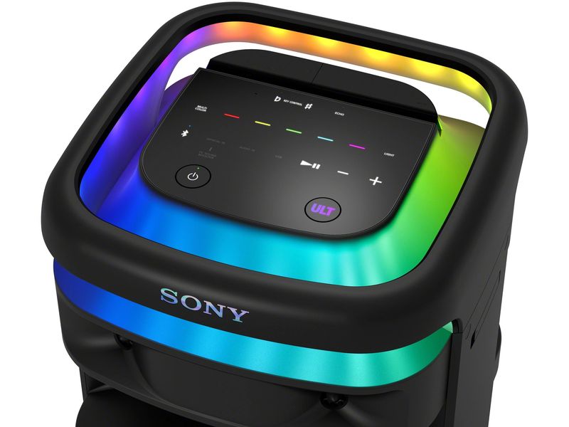 Sony Bluetooth Speaker ULT Tower 10 Schwarz Tragbarer Bluetooth Party-Lautsprecher