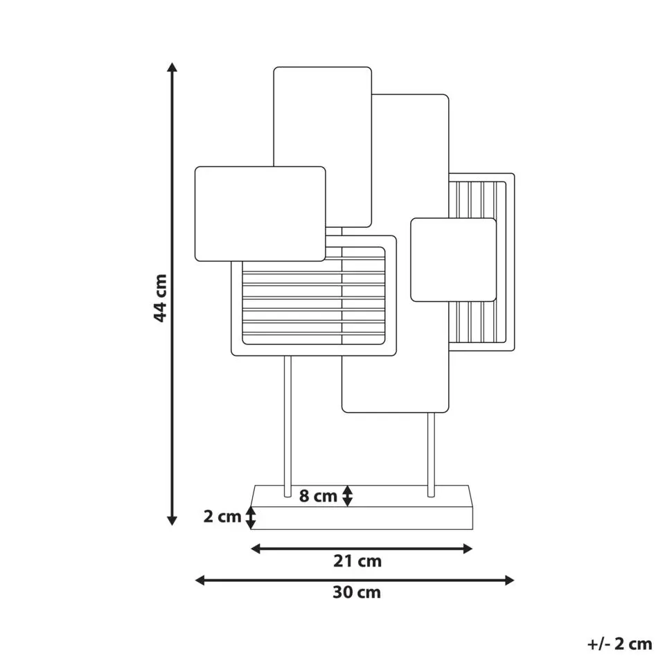 BORON - Decofiguur - Goud/Wit - Metaal