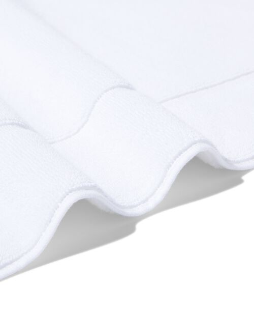 tapis de bain 50x80 qualité épaisse tissu blanc