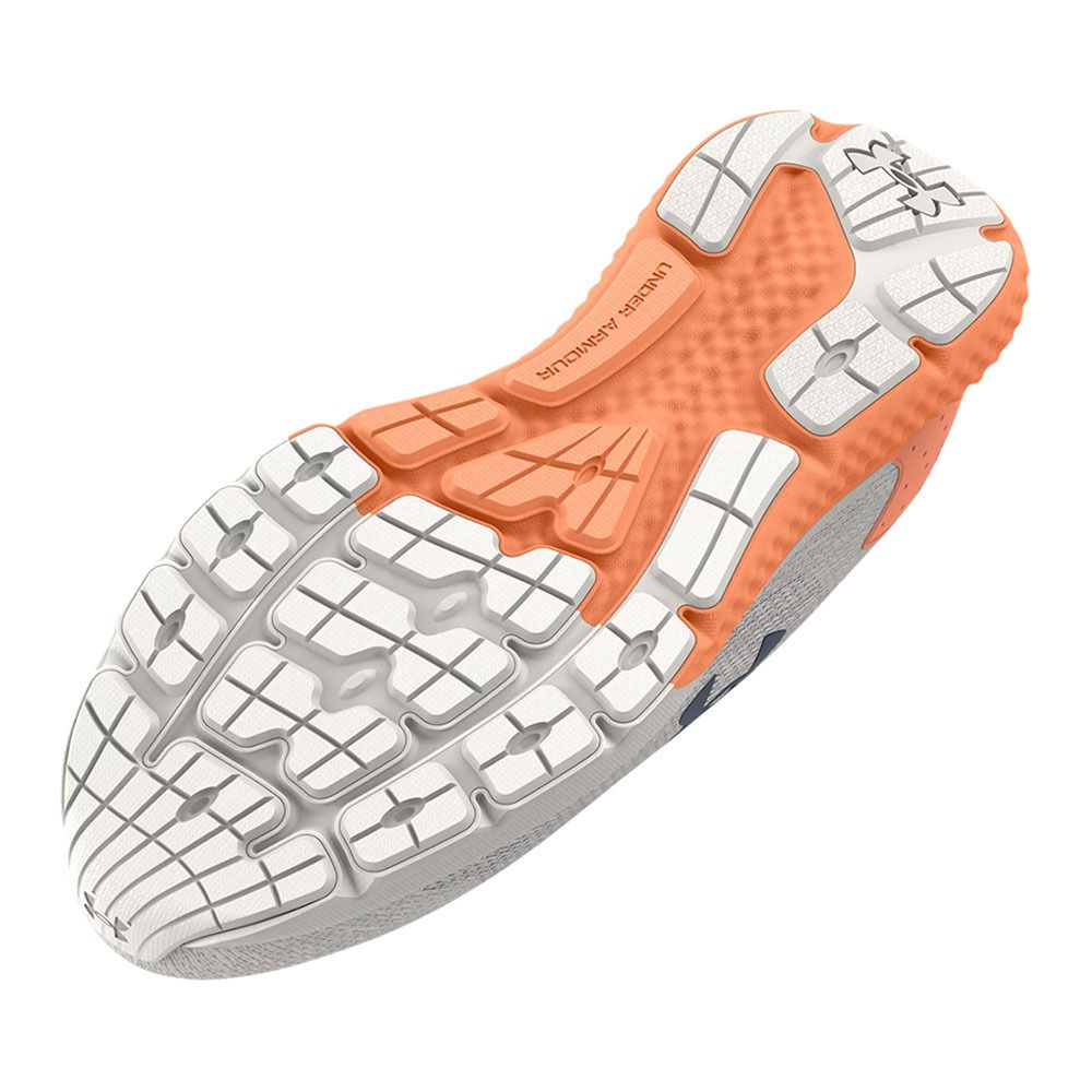 Under Armour UA CHARGED ROGUE 3 KNIT - Chaussures running Femme gray mist/orange tropic/downpour gray
