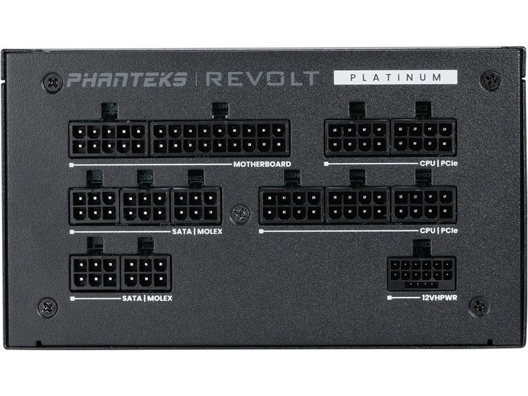 Phanteks Netzteil Revolt Titanium 1000 W Leistungsstarkes, vollmodulares ATX 3.0 Netzteil mit 1000W Leistung und 80 PLUS Platinum Zertifizierung