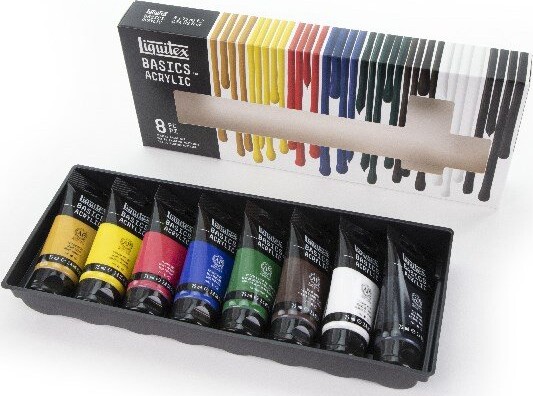 Liquitex - Akrylmaling Sæt Med 8 Farver - 75 ML
