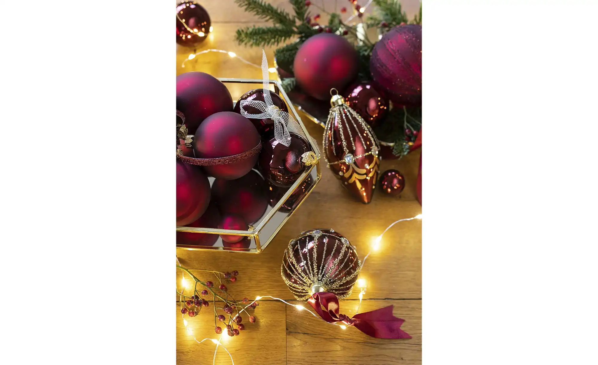 HOME STORY Weihnachtskugeln, 20er-Set
