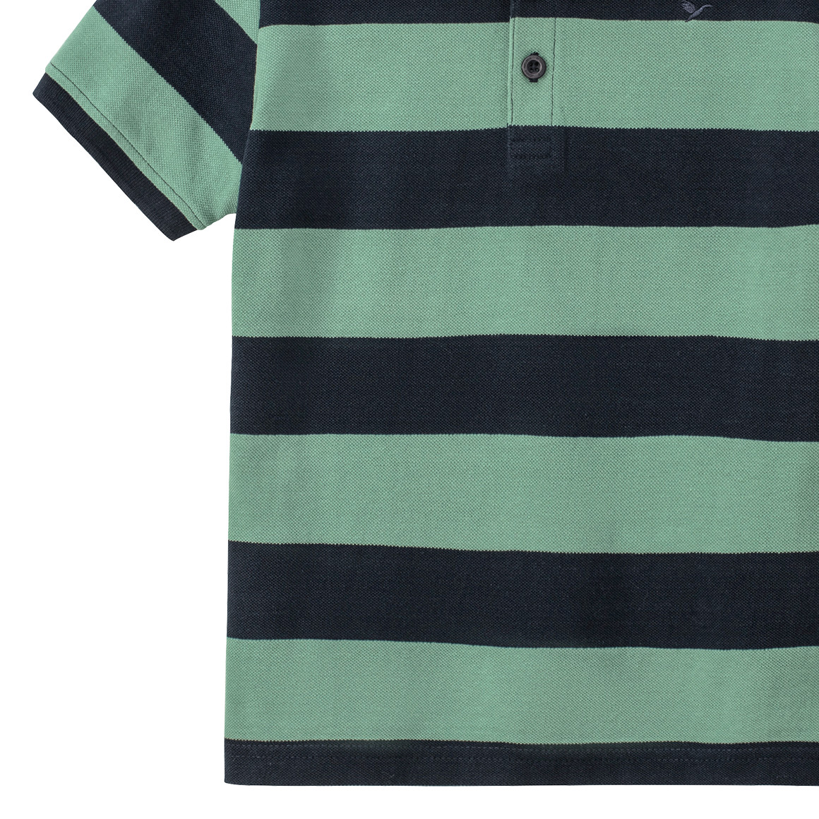 Jonas Nielsen Jungen Poloshirt mit Streifen mintgrün / dunkelblau