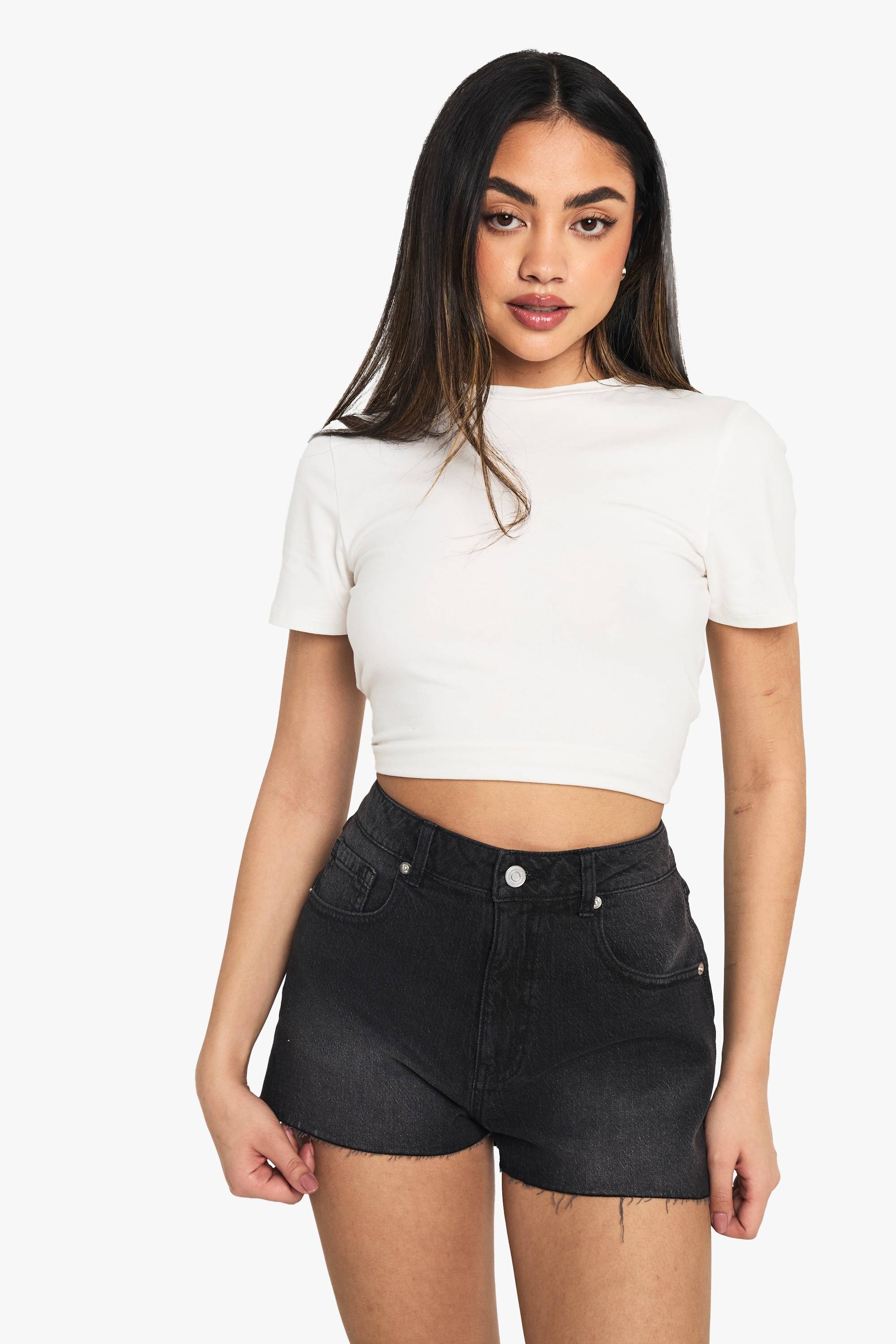boohoo Short mini en denim