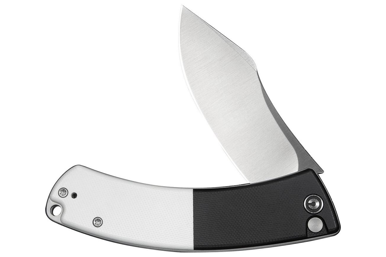 Civivi Outlaw Muk C24079-4 Satin 14C28N, Black & White G10, zakmes