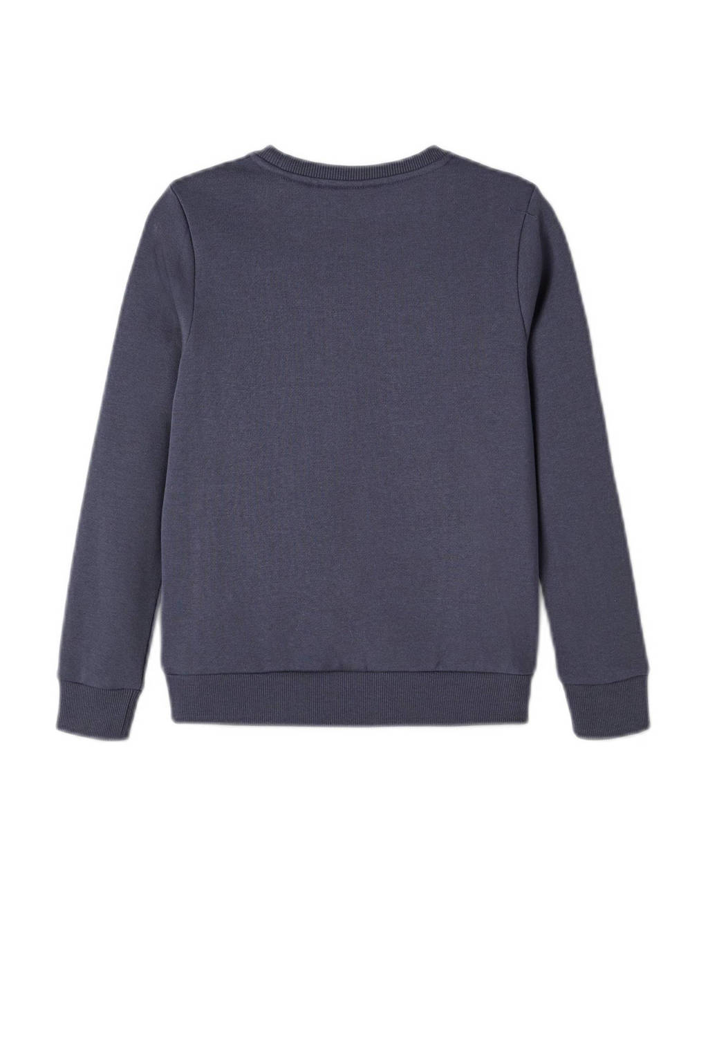 NAME IT sweater NKFNAMAGIC met printopdruk donkerblauw