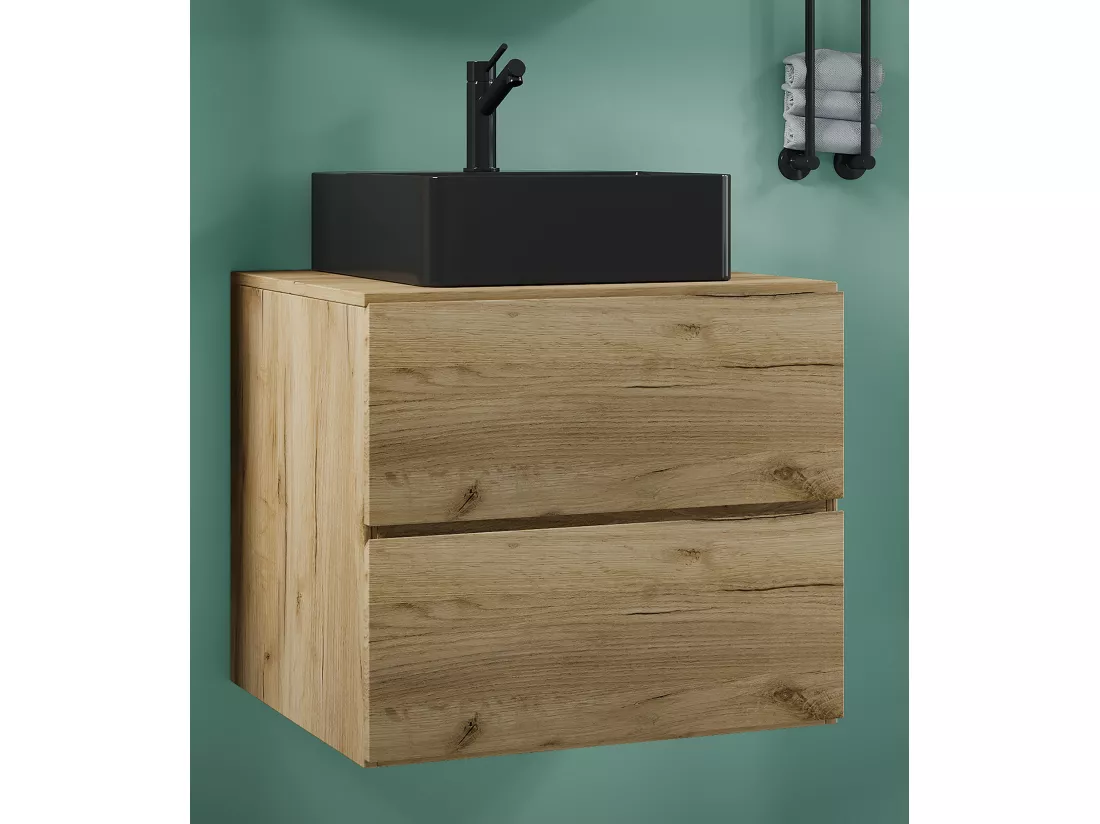 Plan de toilette 2 pièces Lavabo Lendas S BL
