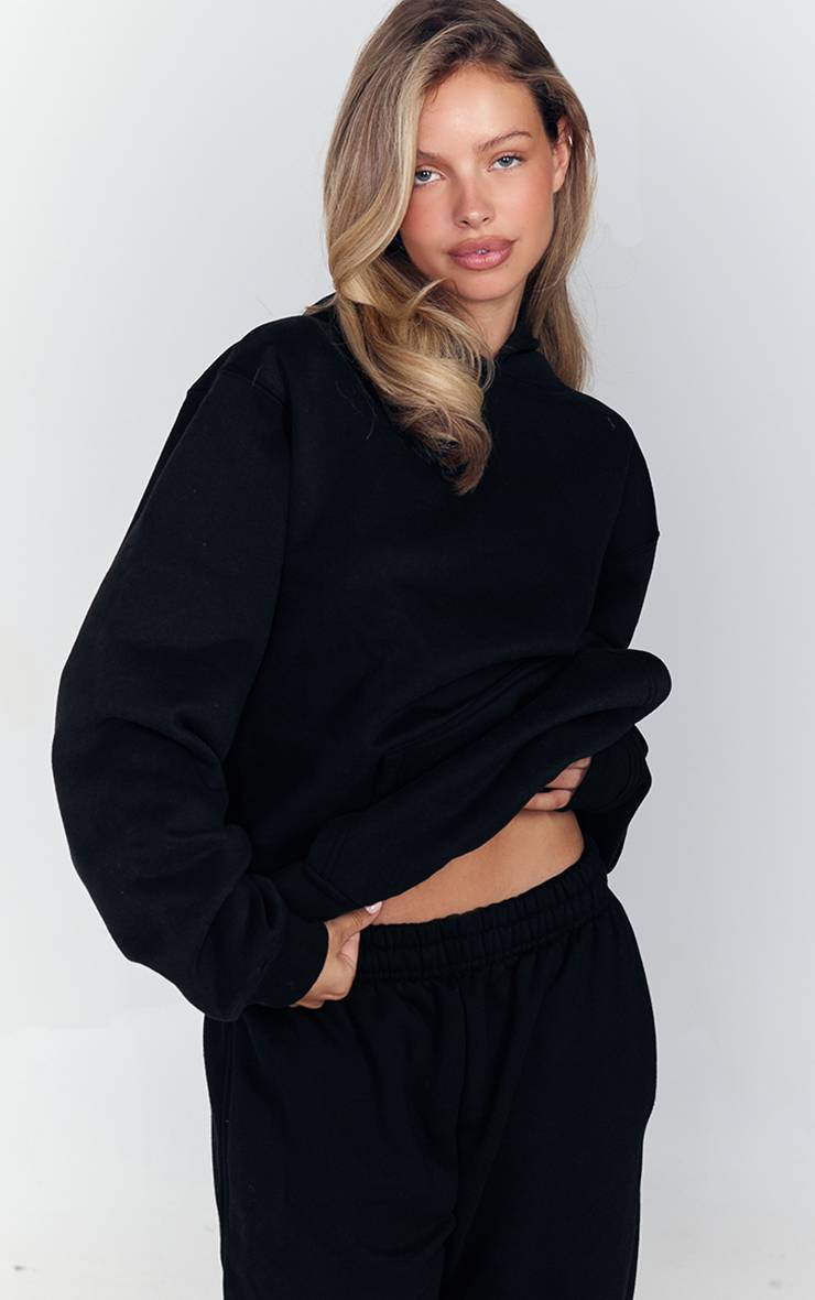 Noir Sweat À Casynthétiqueche En Molleton