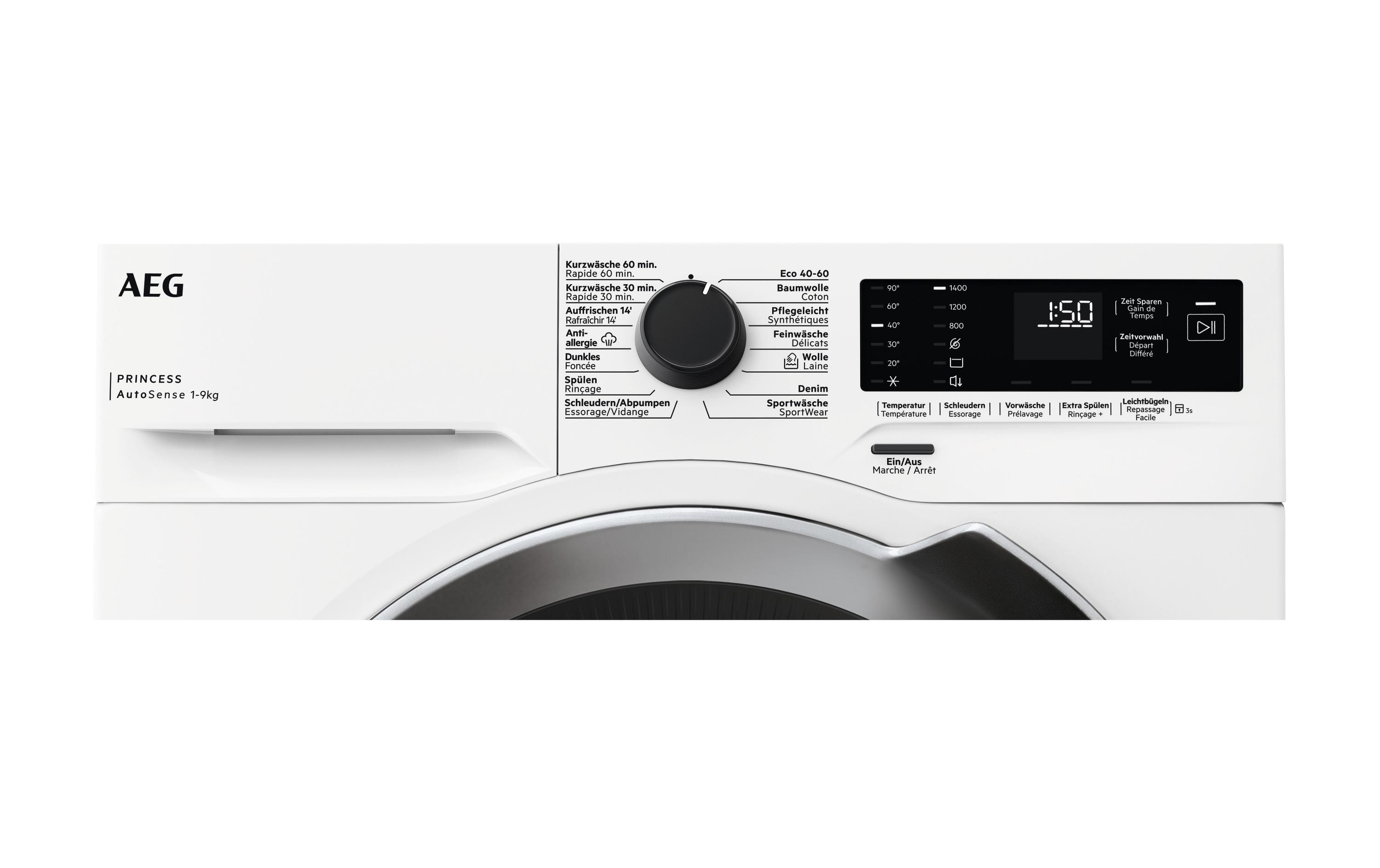 Waschmaschine AWF9410 Links<br>Frontlader mit 9 kg Ladekapazität