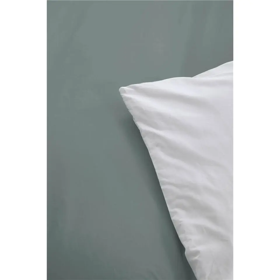 Byrklund - Dekbedovertrek Side Way - 140x220 cm - Jade / Wit