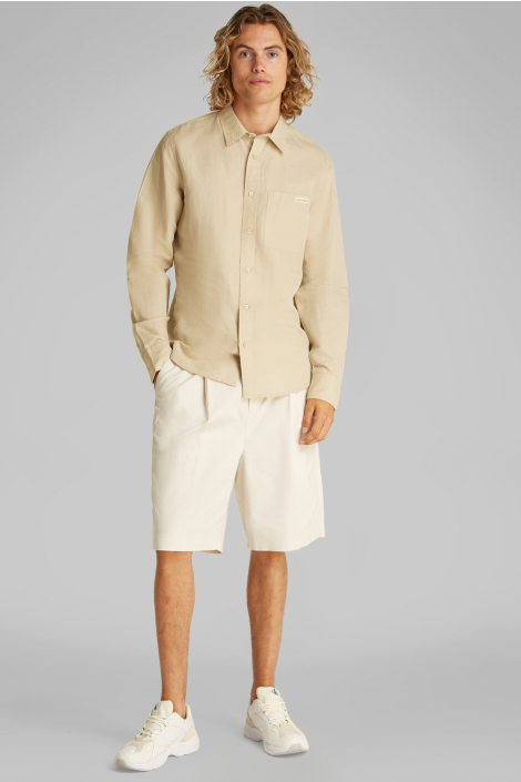 Calvin Klein beige heren overhemd