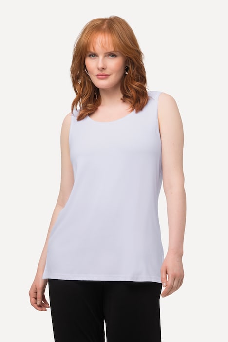Top, Classic Fit, Rundhals, Stretch, breite Träger, ärmellos